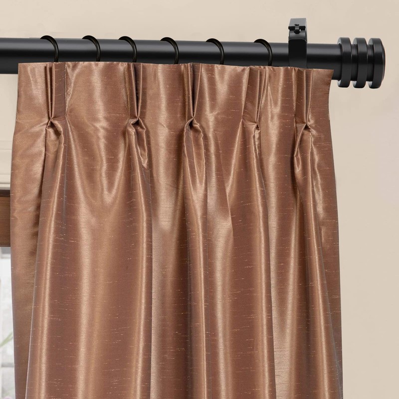 TiMi Window Curtain Rod 1 Inch Decorative Adjustable Single Curtain