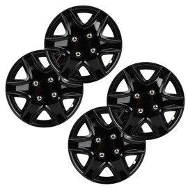 13 Inch Corrosion-Free & Sturdy Full Heat & Impact Resistant Grade OEM Replacement Pack of 4 Wheel Cover Replacement R13 Hub Caps Universal Wheel Rim Cover