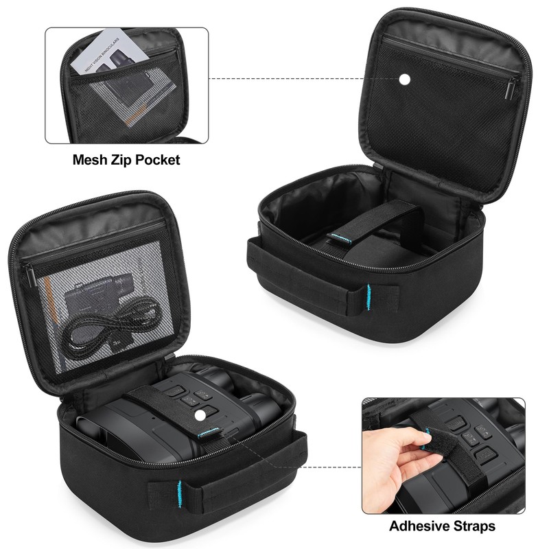 CURMIO Night Vision Goggles Carrying Case, Portable Storage Bag for