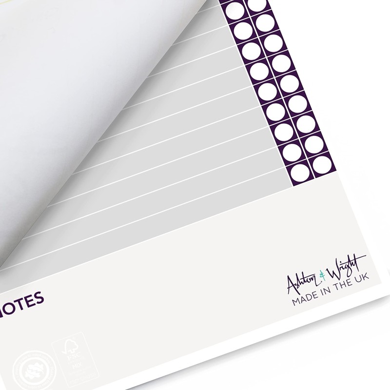 Ashton and Wright - A5 to Do Pad/Daily Schedule Planner/Desk