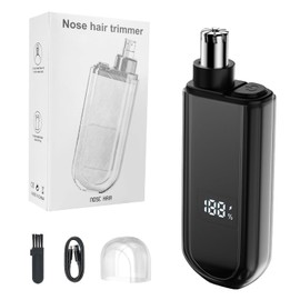 Waterproof Rechargeable Ear and Nose Hair Trimmer for Men, Painless & Quiet