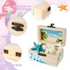 8 Pieces Mini Treasure Chest Wooden Mini Treasure Chest with