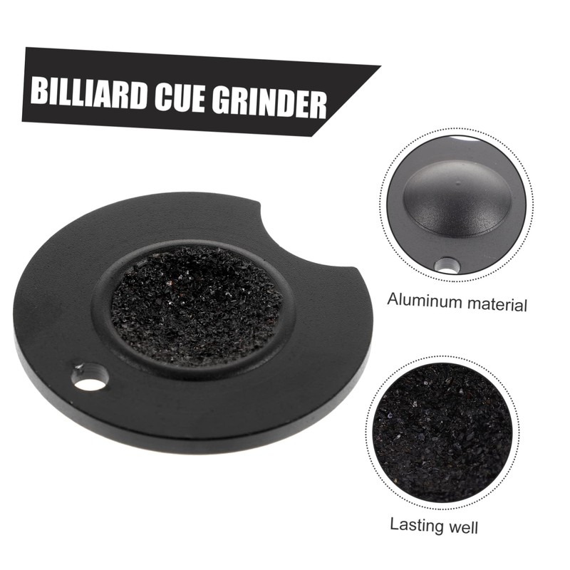 Totority Billiard Cue Tip Shaper Tool Round Cue Tip Scuffer