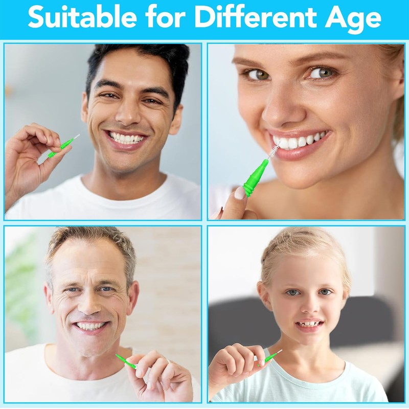 Pack of 30 Interdental Brushes - Brushes for Interdental Spaces,