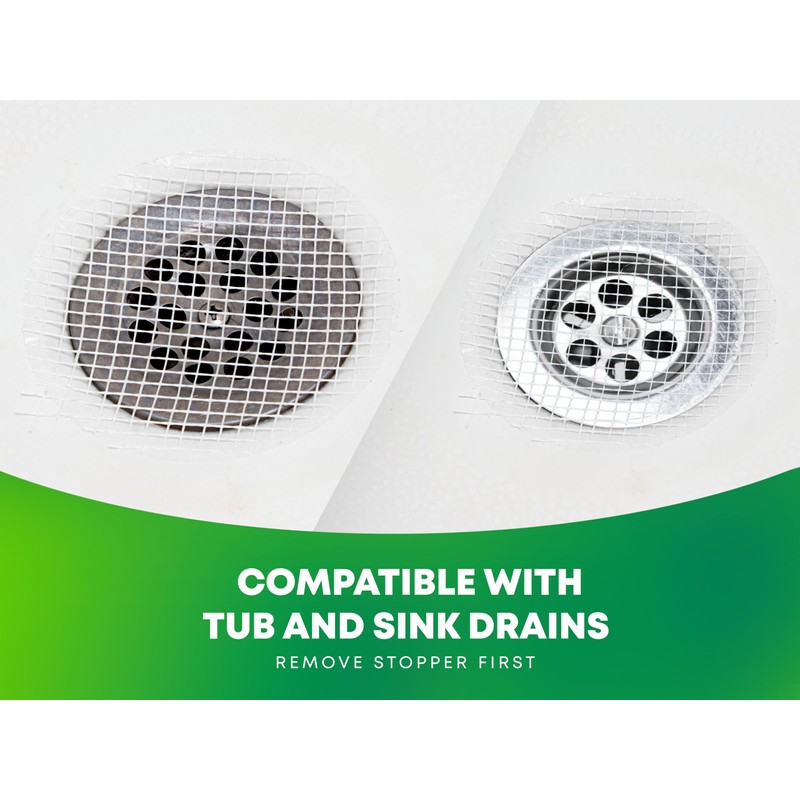 TubShroom Toss 26pk Disposable Drain Covers - Hair Catcher Mesh