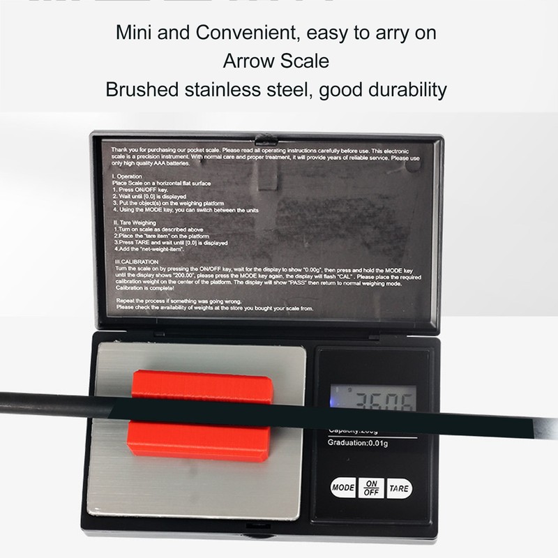 Electronic Arrow Weighing Scales Portable Archery Arrow Weight Checking Scale
