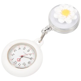 Healeved Nurse Watch Clip Retractable Pocket Watch Hanging Lapel for Women Accurate Timekeeping
