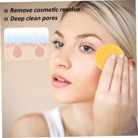 Vaguelly Reusable Cleansing Powder 50pcs Face Cleansing Sponges for Makeup Removal