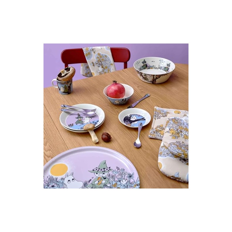 MOOMIN ARABIA 1076281 Classic Friends Forever Moomin Plate, Plate, 7.5