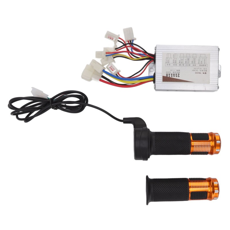 48V 800W Brushed Motor Controller with Yellow Grips Set Heat