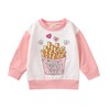 Kayotuas Toddler Baby Crewneck Sweatshirt Cute Letter Print Long Sleeve Shirts Pullover Tops Valentines Day Outfit Spring Clothes (Pink Fries Before Guys,3-4T)