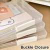 SUQ 4PCS File Storage Box, A4 File Portable Project Case,