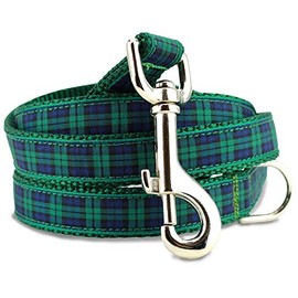 Blackwatch Plaid Dog Leash, 5 Ft Long, 3/4" Wide