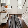 Beeiva Striped Runner Rug for Hallways, 2x6 Washable Runner for