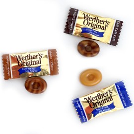 Werthers Sugar Free Hard Candy, 7.7 Ounce Assorted Bag (Pack of 2) - Individually Wrapped Sugar Free Werthers Candy, Werther Sugar Free - The Hampton Popcorn & Candy Company