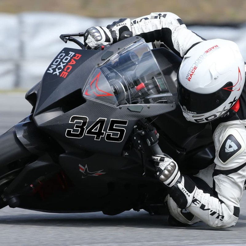 Number Sticker Set of 2 Black # 7