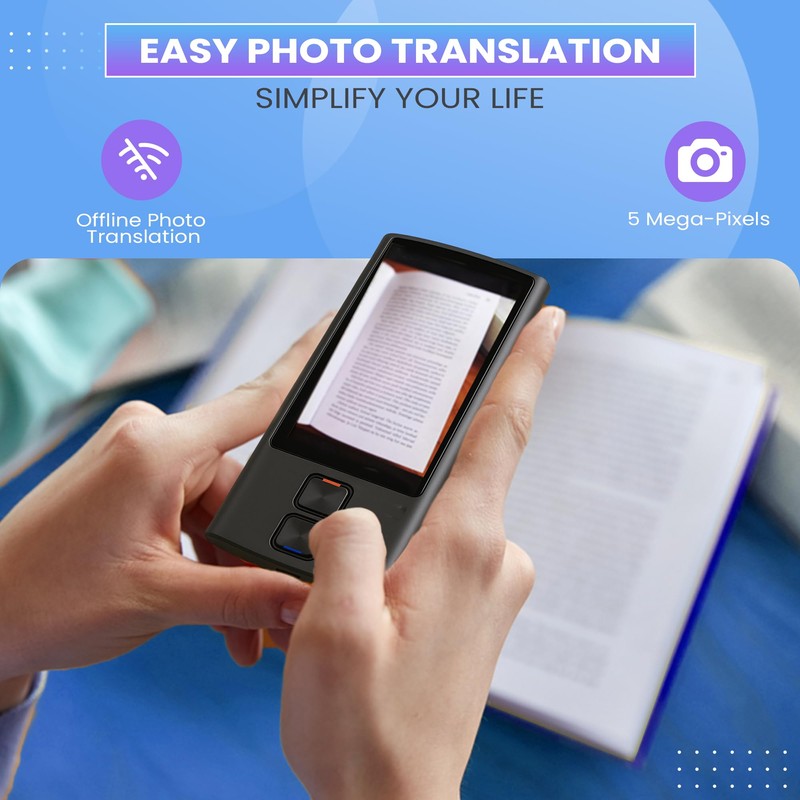 AI Language Translator Device, Voice-Text Translator Device in 138 Languages