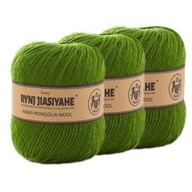 Wool Yarn, Yarn for Crocheting 100% Inner Mongolia Wool - Washable, Soft, Warm, and Luxurious - 4 Ply Yarn for Knitting,Crochet Yarn Knitting Yarn for Sweater,Scarf,Hat,Socks