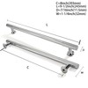 ZAUYX 10-Pack 8 Inch Hole Center Polished Chrome Cabinet Pulls
