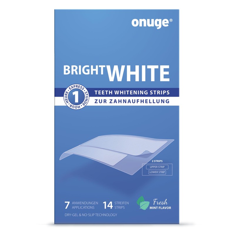 Onuge Bright White Teeth Whitening Strips - Whitening Strips for