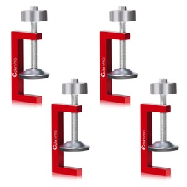 ColumPRO 4PCS Small C-Clamps 2 Inch, C Clamp for Woodworking, Welding and Construction, Features a 8mm Nob for Fastening with Electric Drill, Couch Camps for Sectionals