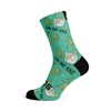 Sox Footwear Gin & Tonic Crew Socks, Blue, green