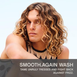 KEVIN.MURPHY SMOOTH.AGAIN WASH - Frizz Control Shampoo - For Thick, Coarse & Unruly Hair - Moisturising Shampoo for Hair Hydration - Sulphate & Paraben Free - 250 mL / 8.4 fl oz