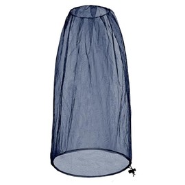 1 Pack Extra Large Mosquito Head Net 42 x 25 Inches Oversized Mosquito Head Mesh Netting Face Neck Fly Netting Fits All Hats for Men Women for Outdoor Camping Hiking Fishing Gardening (Navy Blue)