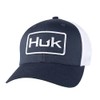 HUK Men's Standard Stretchback Trucker, Anti-Glare Snapback Fishing Hat, Naval