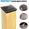 Toscoco 4x4 Heavy Duty Aluminium Pyramid Post Caps for Actual