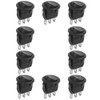 10-Piece Rocker Switch 3-Pin 2-Position Round Boat Rocker Switch 23