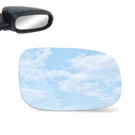 TOEMIRR Mirror Glass Passenger Right Side fit for 2007 2008 2009 2010 2011 2012 2013 Volvo C30 C70 S40 S60 S80 V50 V70 with Adhesive Convex No Backing Plate
