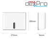 Dexpro Lockable Paper Towel Dispenser Holder C/Z Fold Wall Mounted