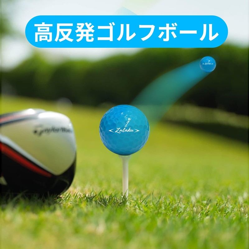 ZNLAKU Golf Balls High Visibility Color Golf Ball 2-Piece Construction