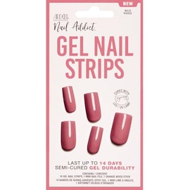 Ardell Nail Addict Gel Nail Strips - Wild Roses, Cures with LED/UV Lamp, Lasts Up To 14 Days, 1-pack
