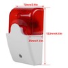 Sonew Flashing Light Strobe Siren, DC 12 V Wired Alarm