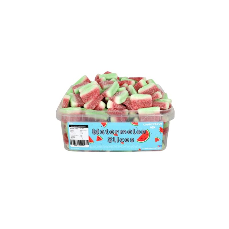 Monmore Confectionery Candycrave Watermelon Slices Tub 800g