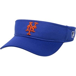 Mets Blue Mesh Golf Sun Visor Adult Mens Adjustable