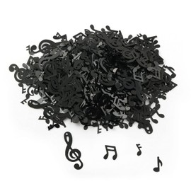 YYANGZ 1000PCS Musical Notes Confetti, Party Decoration Supplies, Black Musical Clef Cutout for Music Party Reception Birthday Wedding Engagement Party Decoration
