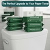 QingYa Bamboo Flushable Wipes,Septic Safe,Soft, Soothing Botanicals & Aloe, Unscented,Eco