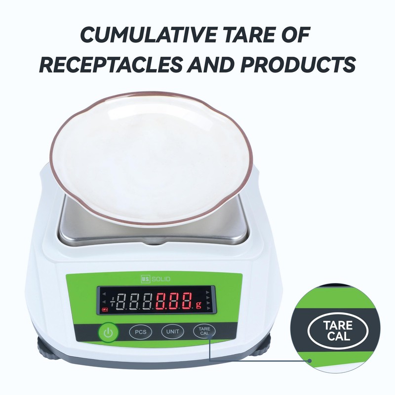 U.S. Solid Precision Balance 3000g/6.6lb x 0.01g - Analytical Digital