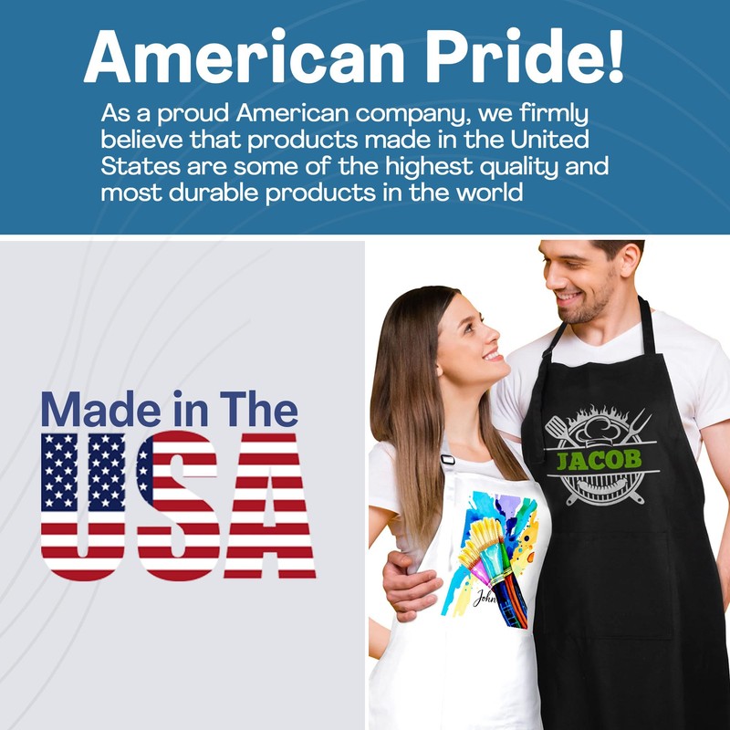 Artist Apron for Kids with Custom Name – Unisex Option