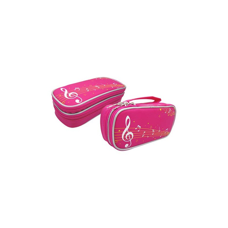 Music Themed Large Musical Note Design 2 Layer Pencil Case