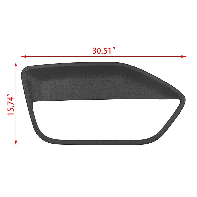 Interior Door Panel Insert Hard Cover For Ford Mustang 2005-2009
