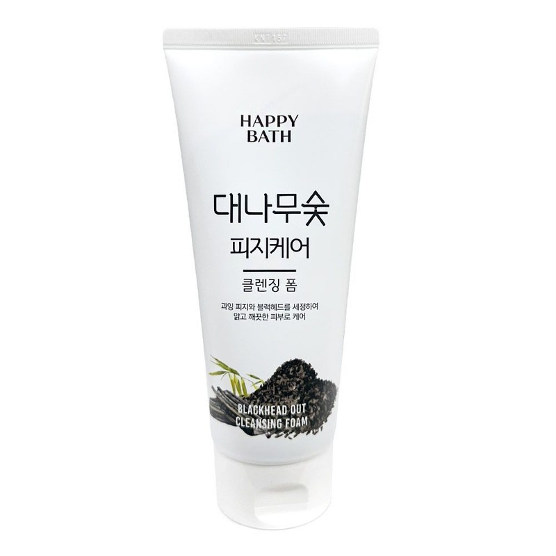 해피바스 대나무 숯 피지 클렌징폼 200ml 4개 Happy Bath Bamboo