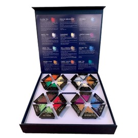 LA TETERA AZUL Pack of Teas and Infusions Assorted Boxes of Various Infusions Ideal Gift Set 24 Individually Wrapped Pyramids