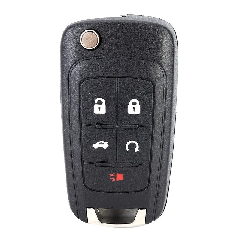 Carcasa de llave plegable, KIMISS 5 botones Flip Key Fob