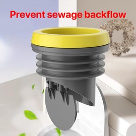 Gzpynsgaoh 2PCS Toilet Flanges Wax Rings with Prevent Backflow Valve，Toilet Flange Sealing Ring, Odorproof and Leak Proof Silicone Integrated Extended and Thickened Installation.