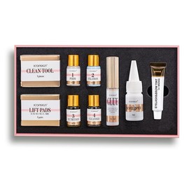 [ Lash Lift & Eyebrow Dye Tint Kit]Lashes Perm Set With Brow Lamination Makeup Tools:_Brown