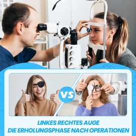 Pack of 2 Medical Eye Patches, Adult Eye Patches, 3D Adjustable Eye Patch, Monocular Eye Patch, Eye Patch for Postoperative Recovery, Strabismus